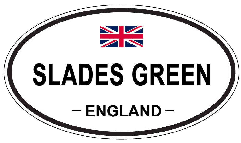 SLADES GREEN, ENGLAND - Oval Sticker