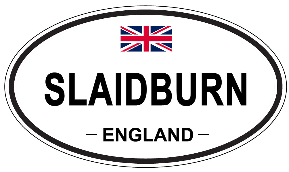SLAIDBURN, ENGLAND - Oval Sticker