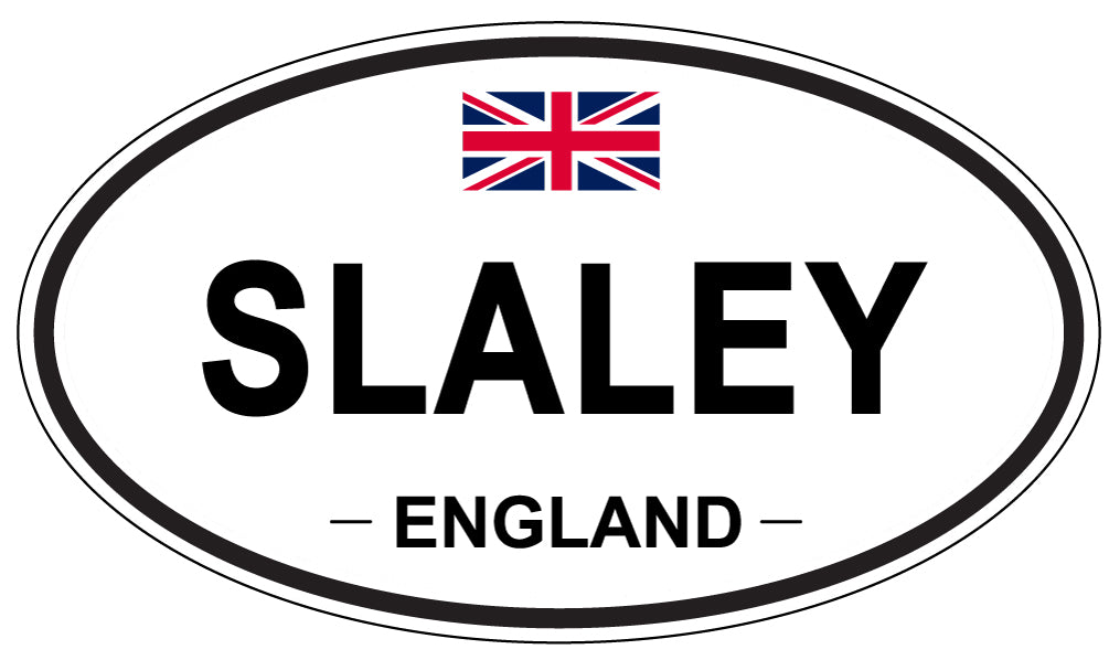 SLALEY, ENGLAND - Oval Sticker