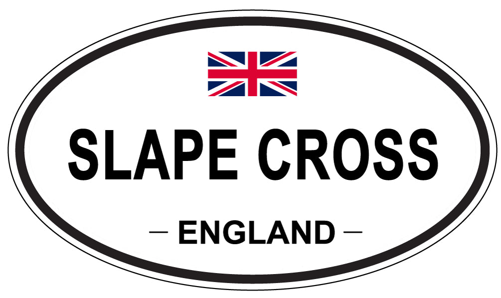 SLAPE CROSS, ENGLAND - Oval Sticker