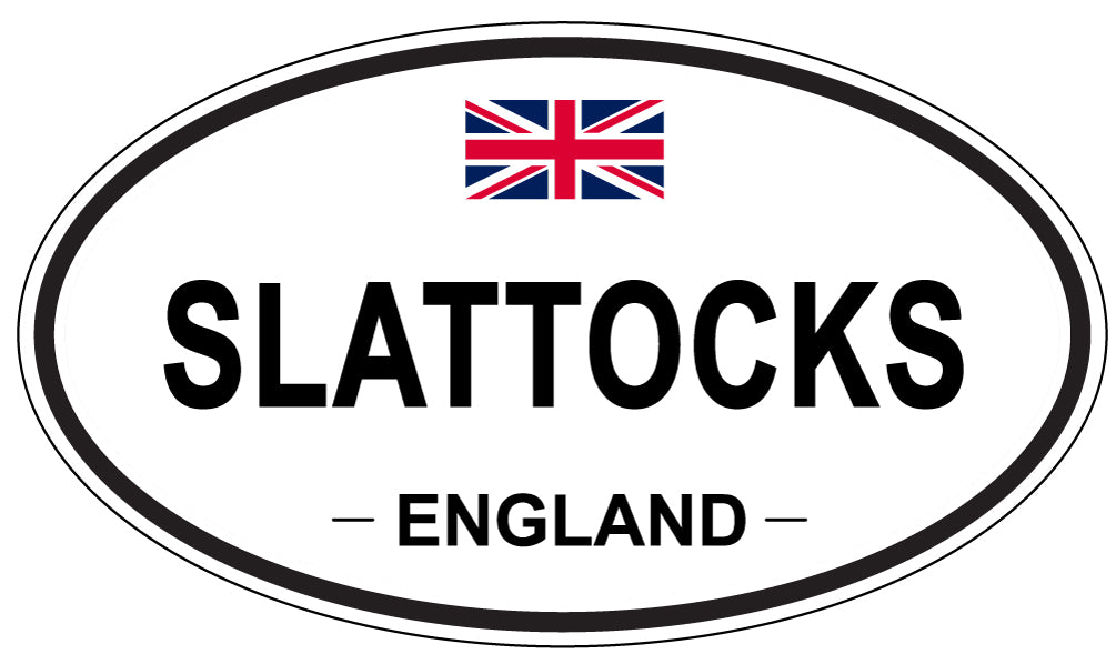 SLATTOCKS, ENGLAND - Oval Sticker