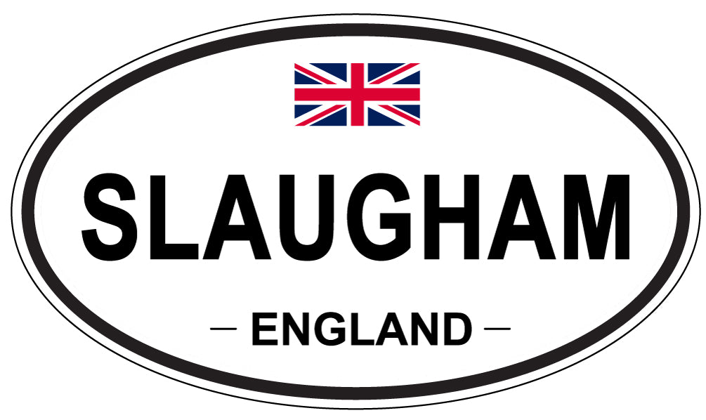 SLAUGHAM, ENGLAND - Oval Sticker