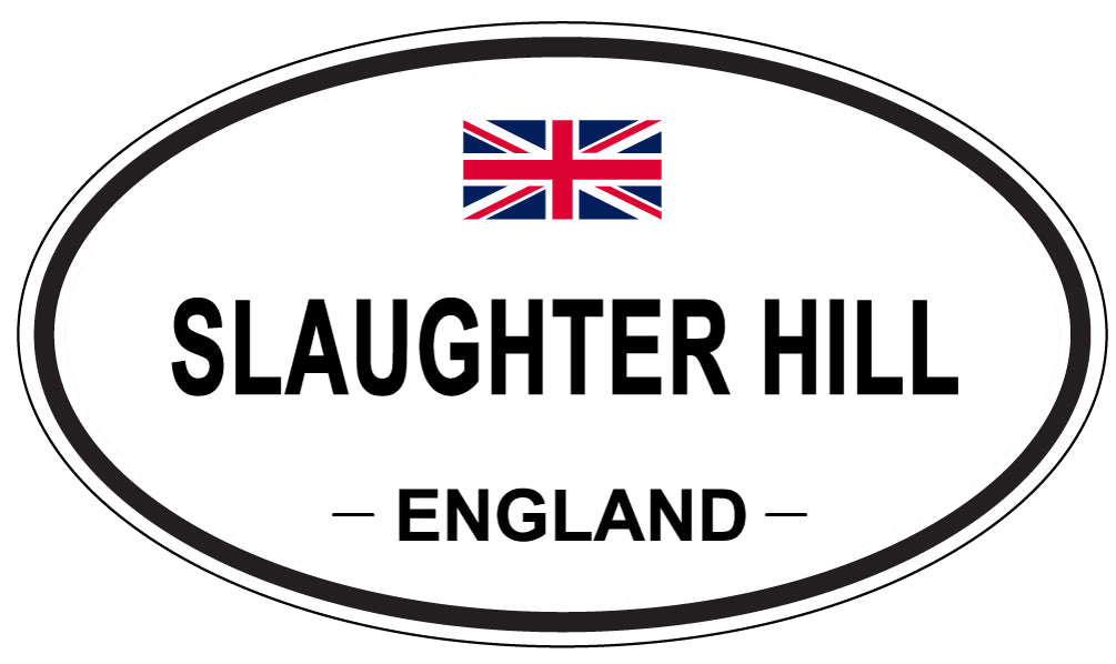 SLAUGHTER HILL, ENGLAND - Oval Sticker