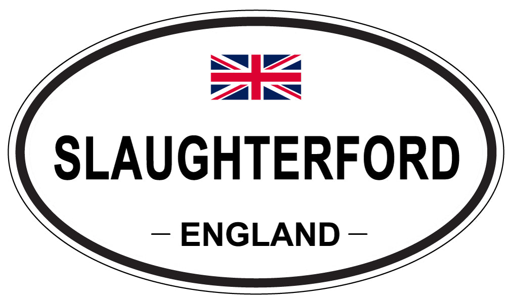 SLAUGHTERFORD, ENGLAND - Oval Sticker