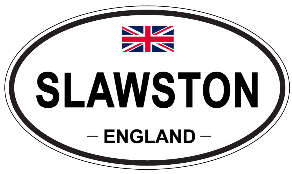 SLAWSTON, ENGLAND - Oval Sticker