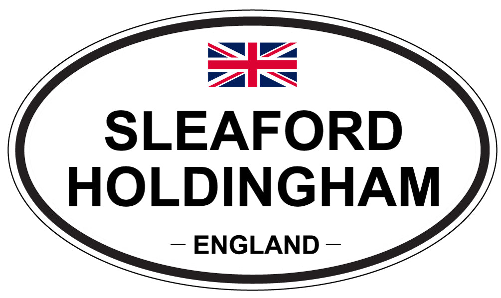 SLEAFORD HOLDINGHAM, ENGLAND - Oval Sticker