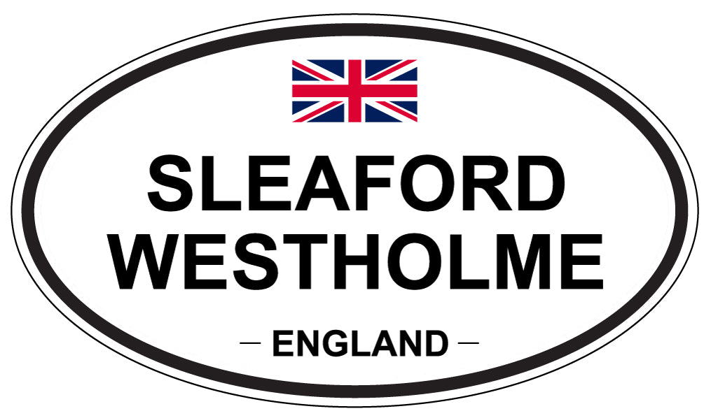 SLEAFORD WESTHOLME, ENGLAND - Oval Sticker