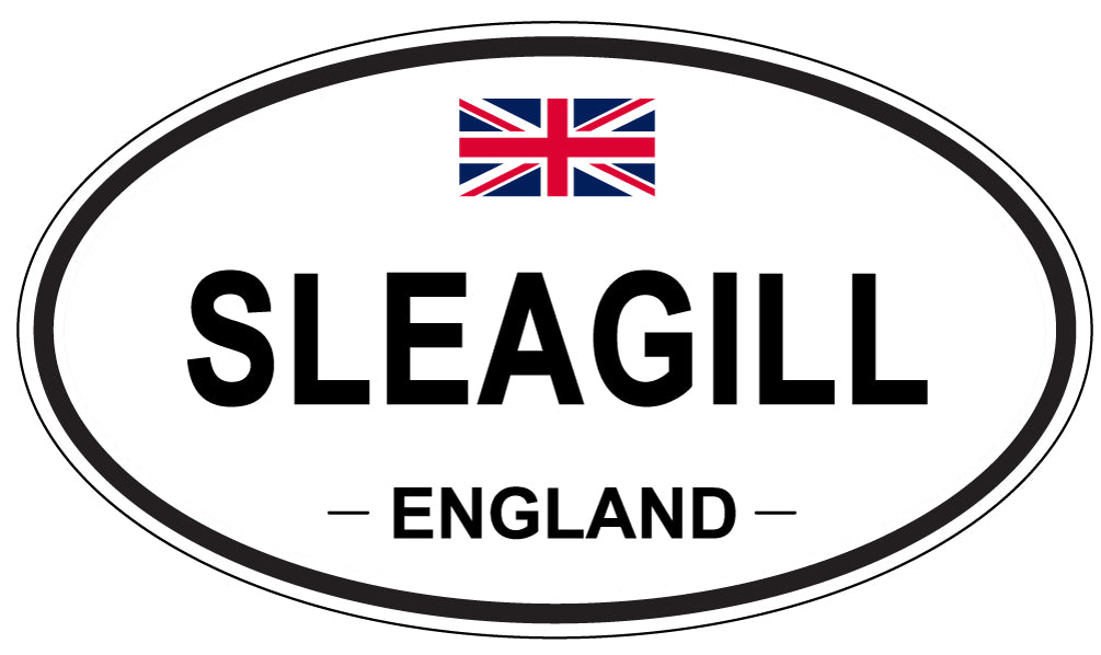 SLEAGILL, ENGLAND - Oval Sticker