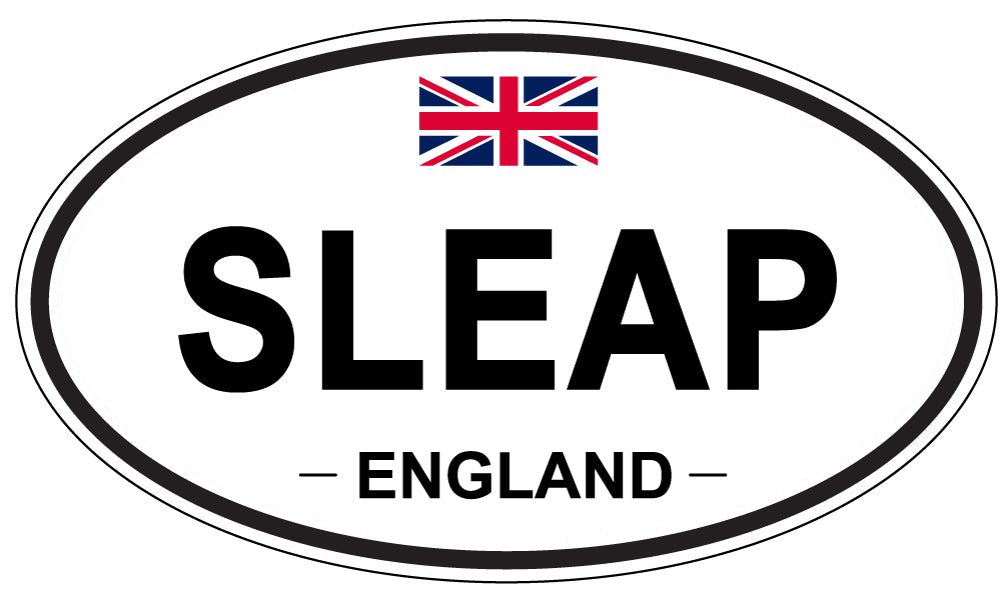 SLEAP, ENGLAND - Oval Sticker