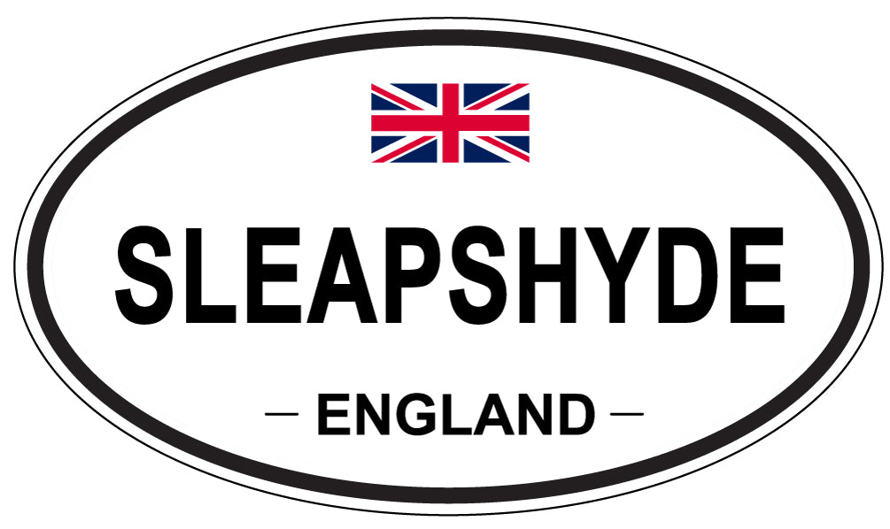 SLEAPSHYDE, ENGLAND - Oval Sticker