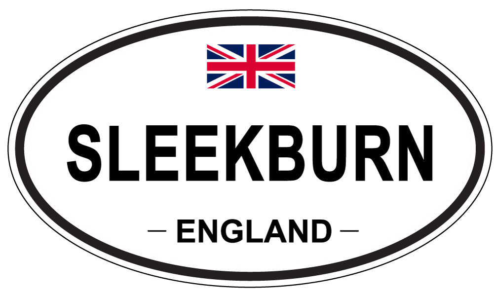 SLEEKBURN, ENGLAND - Oval Sticker