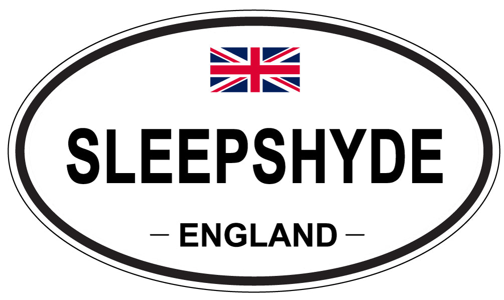 SLEEPSHYDE, ENGLAND - Oval Sticker