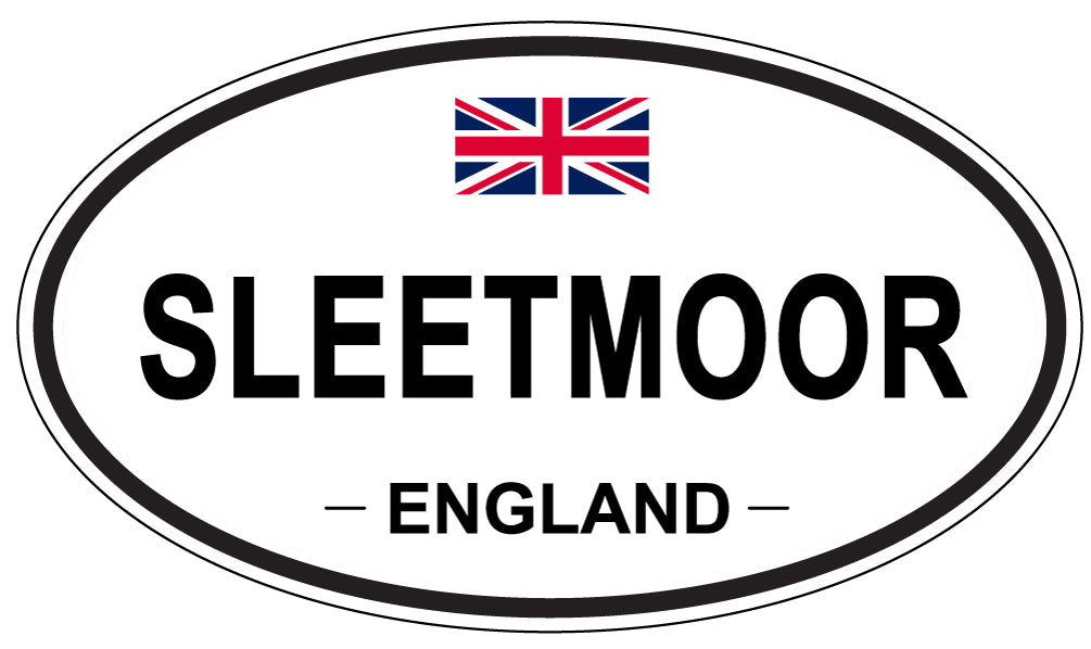 SLEETMOOR, ENGLAND - Oval Sticker