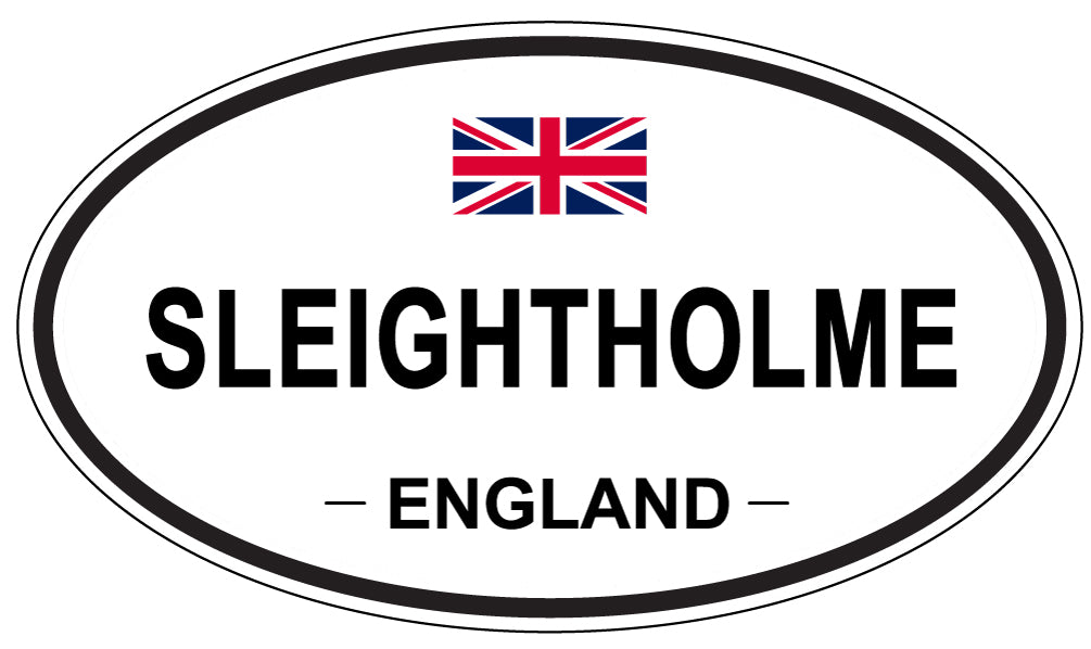 SLEIGHTHOLME, ENGLAND - Oval Sticker