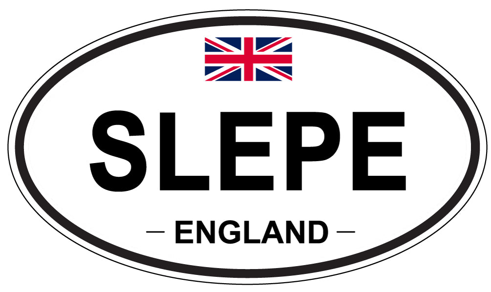 SLEPE, ENGLAND - Oval Sticker