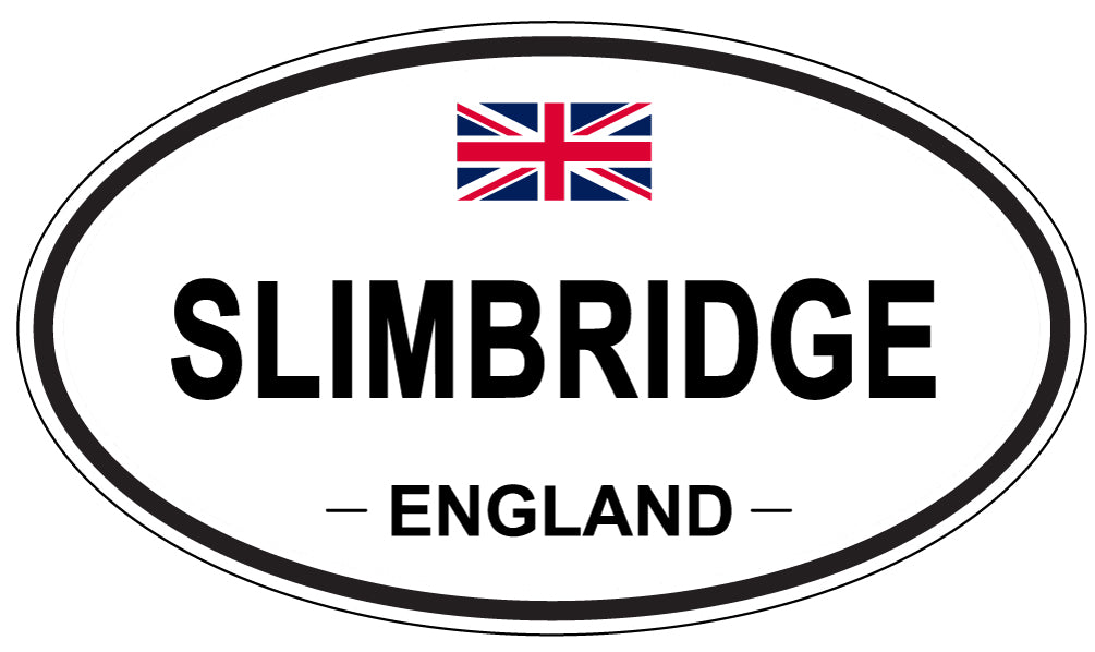 SLIMBRIDGE, ENGLAND - Oval Sticker