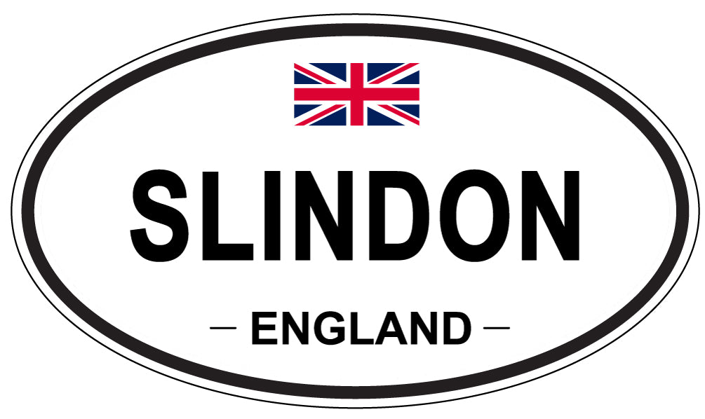 SLINDON, ENGLAND - Oval Sticker