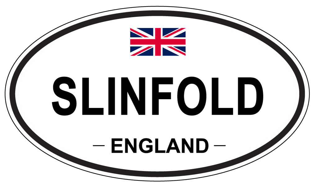 SLINFOLD, ENGLAND - Oval Sticker