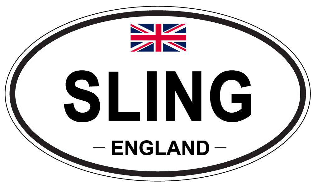 SLING, ENGLAND - Oval Sticker