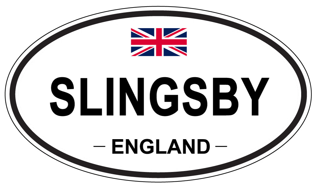 SLINGSBY, ENGLAND - Oval Sticker