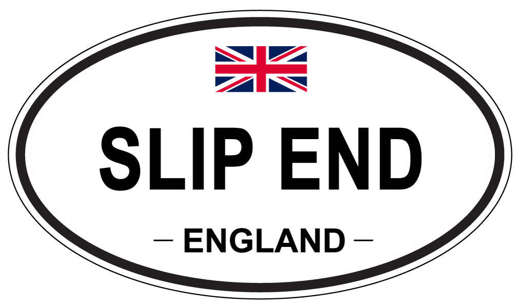 SLIP END, ENGLAND - Oval Sticker