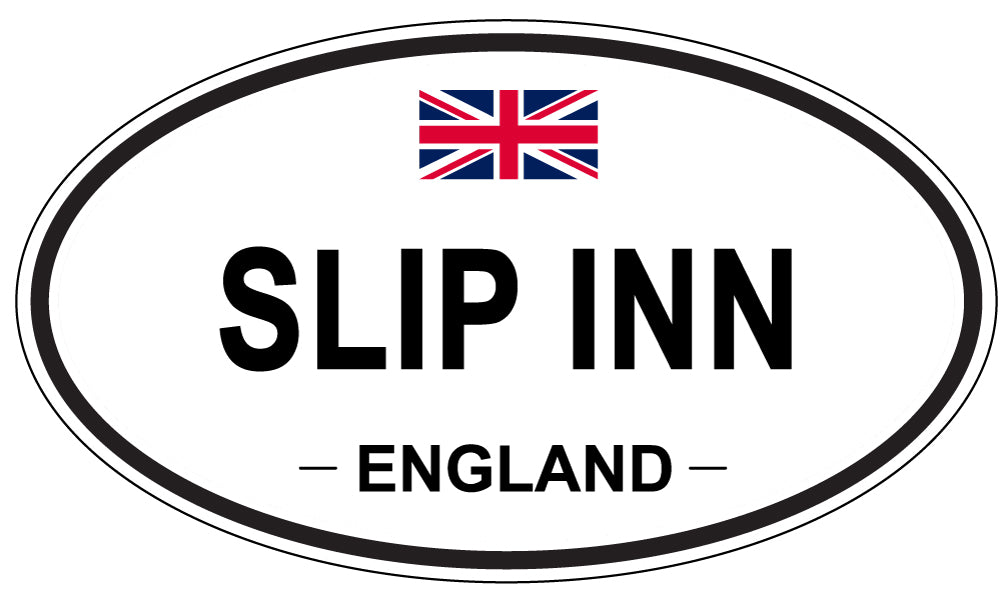 SLIP INN, ENGLAND - Oval Sticker