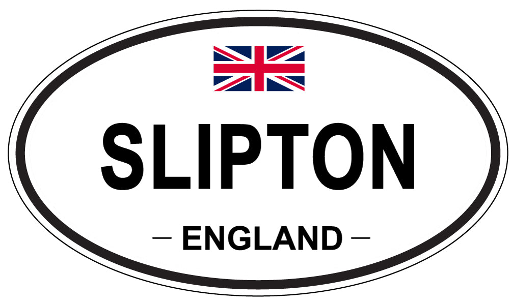 SLIPTON, ENGLAND - Oval Sticker