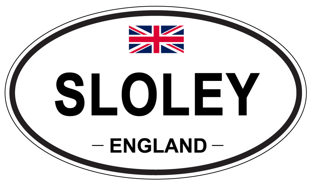 SLOLEY, ENGLAND - Oval Sticker