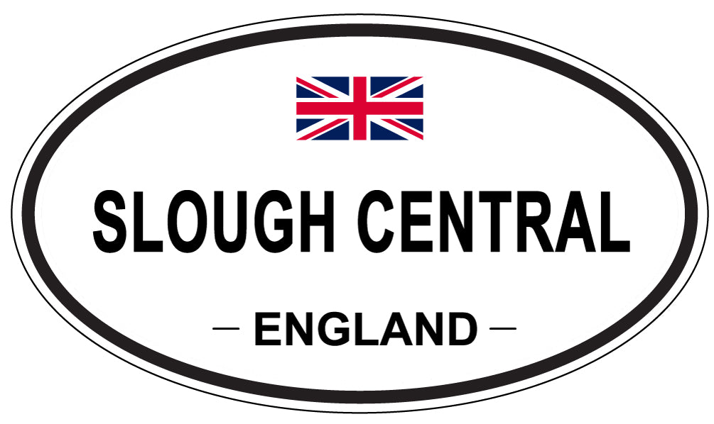 SLOUGH CENTRAL, ENGLAND - Oval Sticker