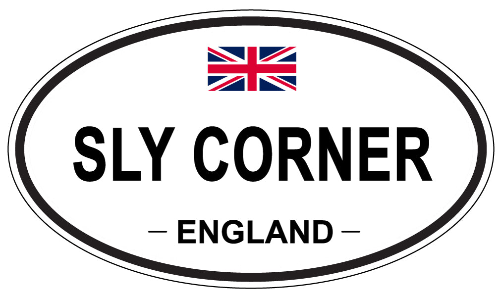 SLY CORNER, ENGLAND - Oval Sticker
