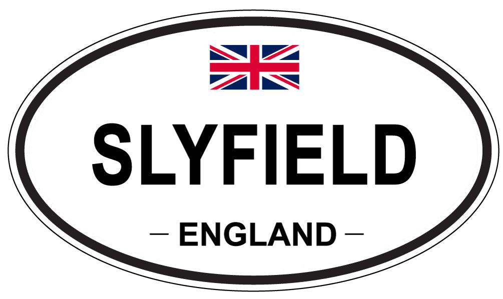 SLYFIELD, ENGLAND - Oval Sticker