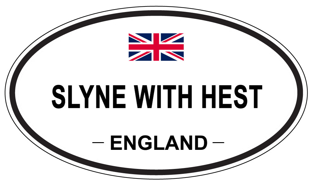 SLYNE WITH HEST, ENGLAND - Oval Sticker