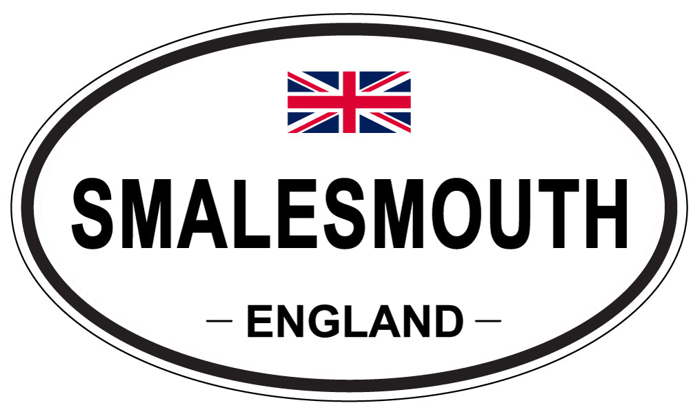 SMALESMOUTH, ENGLAND - Oval Sticker