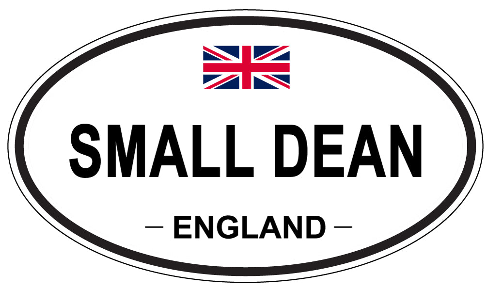SMALL DEAN, ENGLAND - Oval Sticker