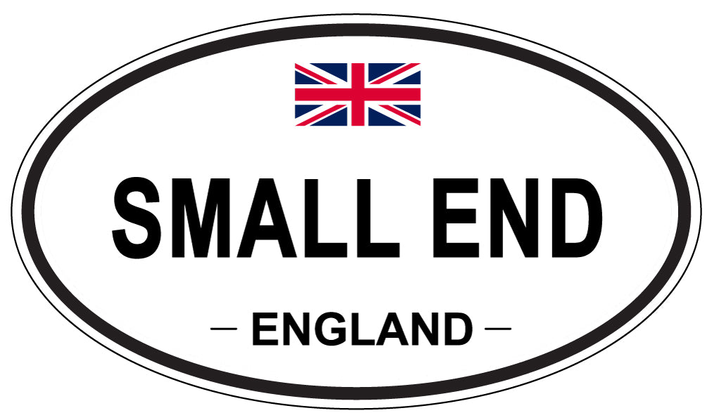SMALL END, ENGLAND - Oval Sticker