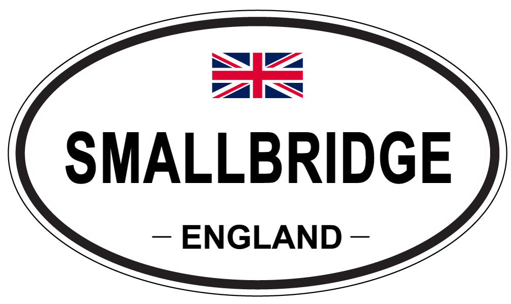 SMALLBRIDGE, ENGLAND - Oval Sticker