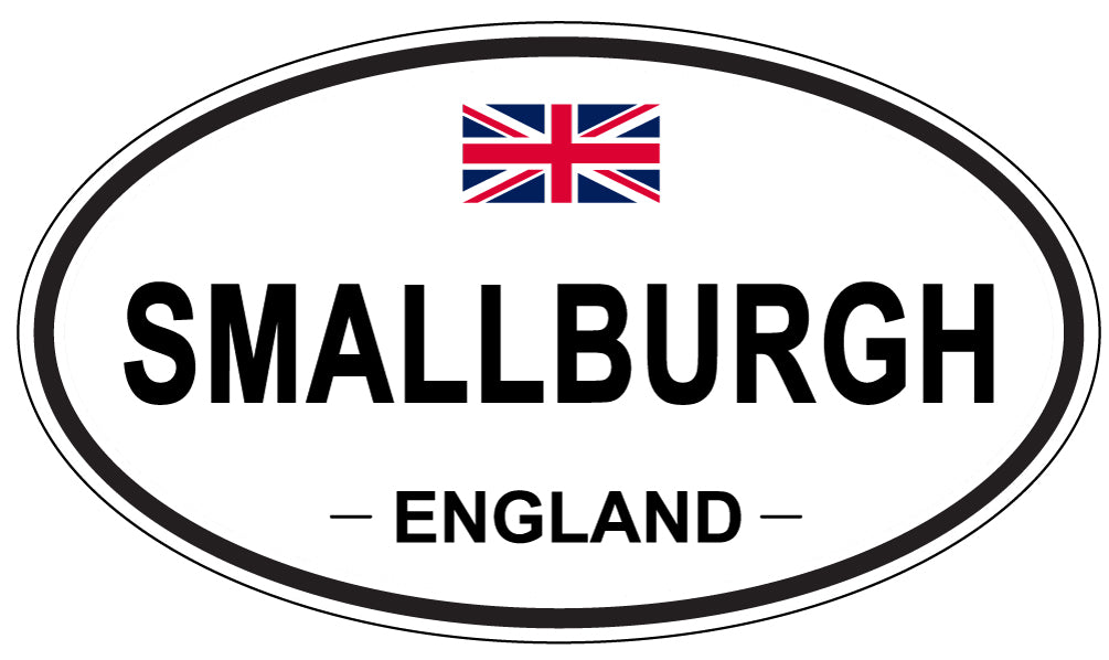 SMALLBURGH, ENGLAND - Oval Sticker