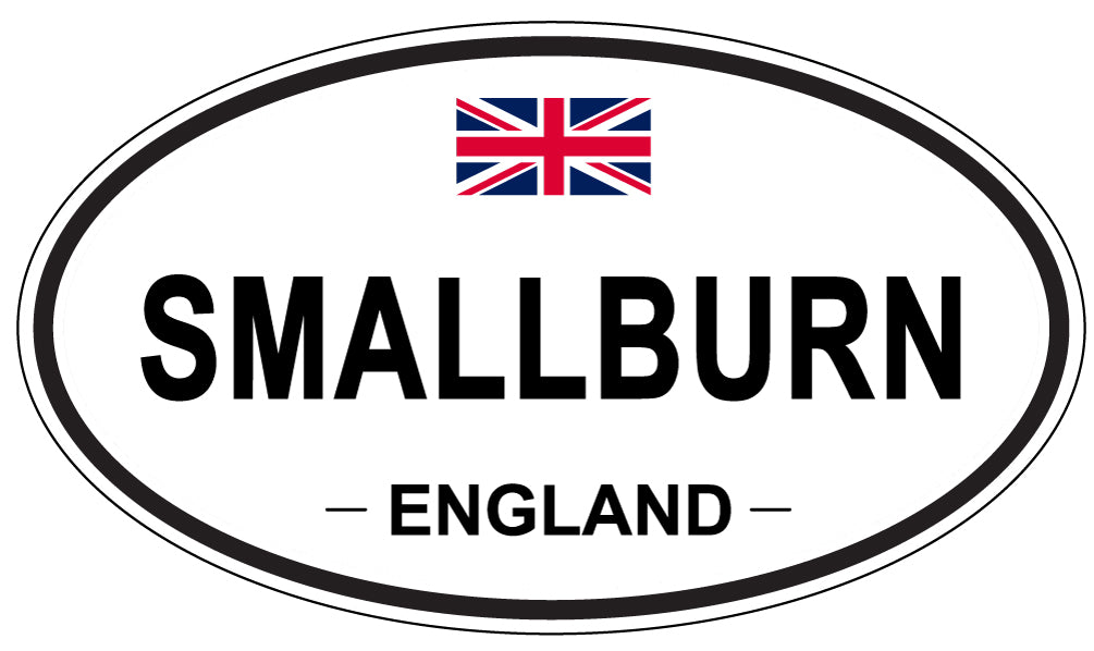 SMALLBURN, ENGLAND - Oval Sticker