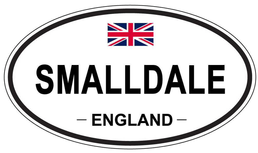 SMALLDALE, ENGLAND - Oval Sticker
