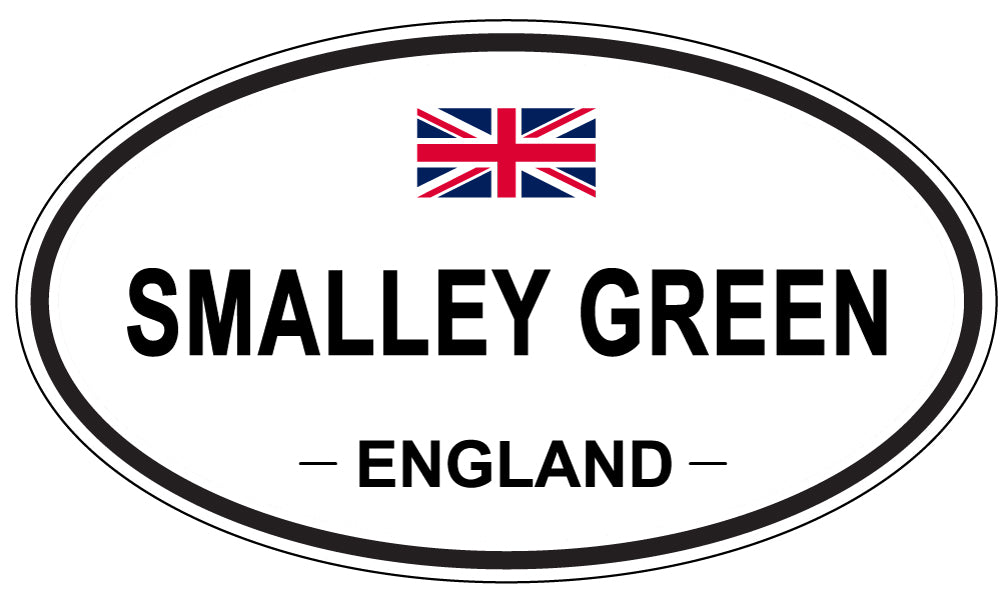 SMALLEY GREEN, ENGLAND - Oval Sticker