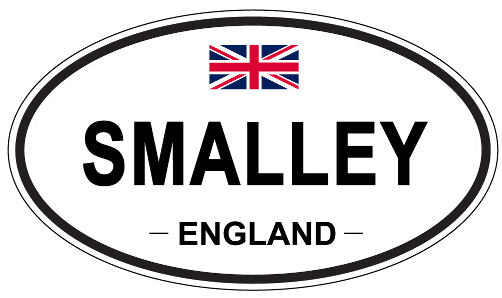 SMALLEY, ENGLAND - Oval Sticker