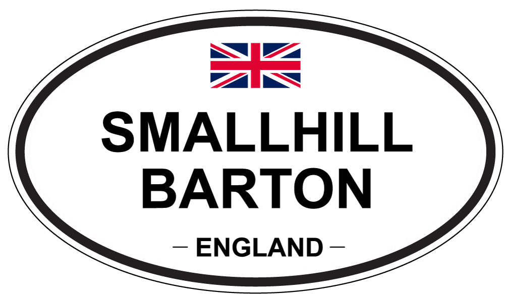 SMALLHILL BARTON, ENGLAND - Oval Sticker