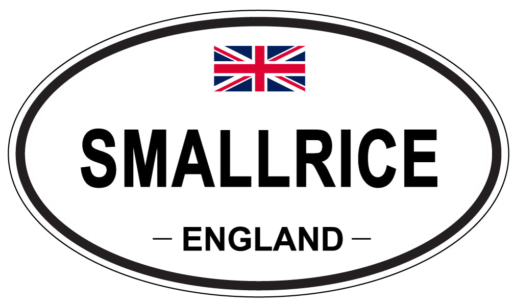 SMALLRICE, ENGLAND - Oval Sticker
