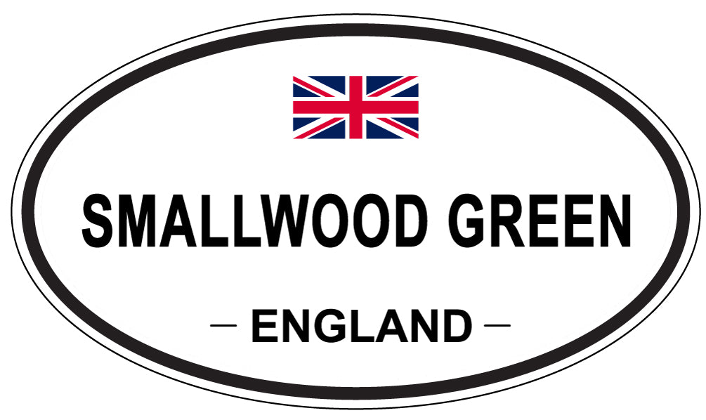 SMALLWOOD GREEN, ENGLAND - Oval Sticker
