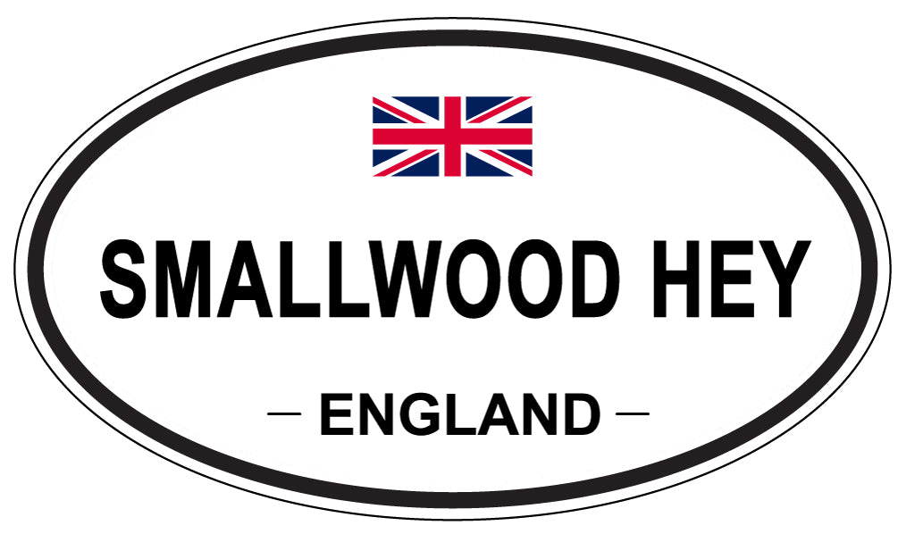 SMALLWOOD HEY, ENGLAND - Oval Sticker