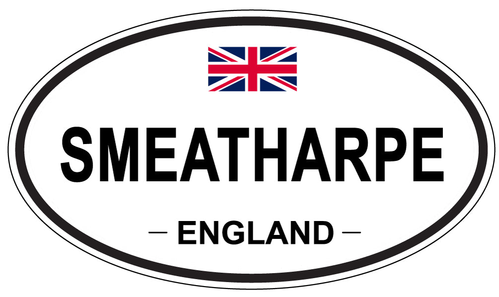 SMEATHARPE, ENGLAND - Oval Sticker