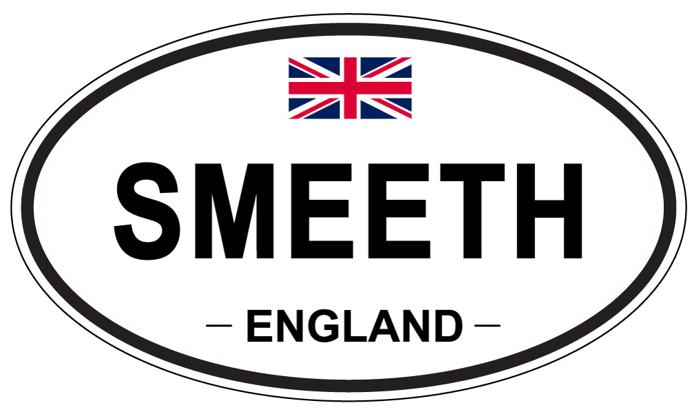 SMEETH, ENGLAND - Oval Sticker