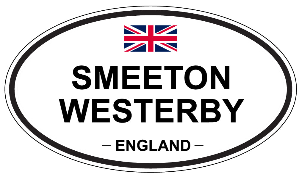 SMEETON WESTERBY, ENGLAND - Oval Sticker