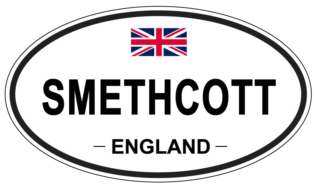 SMETHCOTT, ENGLAND - Oval Sticker