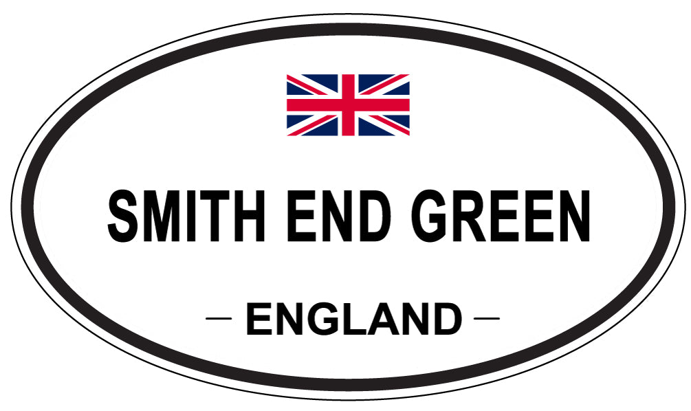 SMITH END GREEN, ENGLAND - Oval Sticker